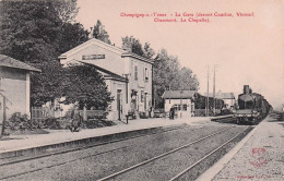 Champigny Sur Yonne    - La Gare  -  Train - CPA °Jp - Champigny