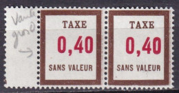 FRANCE - 0.40 Taxe De 1972 Gros 0 Tenant à Normal - Finti