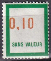FRANCE - 0,10 De 1966 Chiffres Déplacés  - Finti