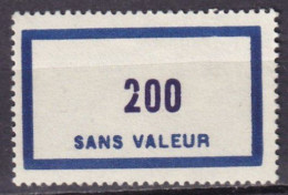 FRANCE - 200 De 1956 Avec 2 Cassé (variété Constante Case 23 Du Retirage De 1958) - Finti