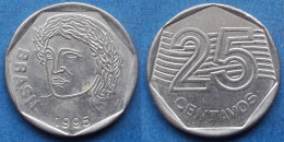 BRAZIL - 25 Centavos 1995 KM# 634 Monetary Reform (1994) - Edelweiss Coins - Brazilië