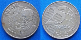 BRAZIL - 25 Centavos 2009 "Manuel Deodoro Da Fonseca" KM# 650 Monetary Reform (1994) - Edelweiss Coins - Brazil