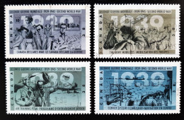 Canada 1989  USED  Sc1260 -1263    4 X 38c Second World War - 1939 - Used Stamps