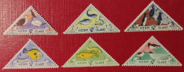 GRAN BRETAGNA HERM ISLAND 1954 CELEBRATING FAUNA - Unused Stamps