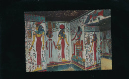 CPSM - Egypte - LOUXOR, Queen's Valley : Mural Painting In The Tomb Of Amen-her-Khopsef. Timbre Non Oblitéré - Luxor