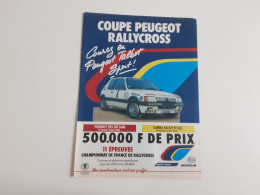 Coupe Peugeot Rallycross - Publicité De Presse - Otros & Sin Clasificación