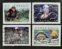 Canada 1990  USED  Sc1289 -1292   4 X 39c Folklore - 1 - Oblitérés