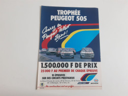 Trophée Peugeot 505 - Publicité De Presse - Other & Unclassified