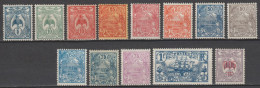 NOUVELLE CALEDONIE - 1922 - ANNEE COMPLETE YVERT N°114/126 * MLH  - COTE = 18.25 EUR - Neufs