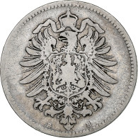 Monnaie, GERMANY - EMPIRE, Wilhelm I, Mark, 1875, Hanovre, B+, Argent, KM:7 - 1 Mark