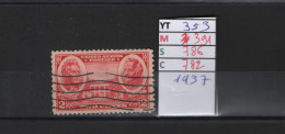 PRIX FIXE Obl 353 YT 391 MIC 786 SCO 782 GIB Jackson Scott 1937 Etats Unis 58A/01 - Used Stamps