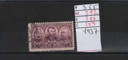 PRIX FIXE Obl 355 YT 392 MIC 787 SCO 783 GIB Sherman Grant Sheridan 1937 Etats Unis 58A/01 - Used Stamps