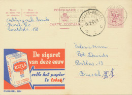 BELGIUM VILLAGE POSTMARKS  BRUXELLES-BRUSSEL D 2 SC , Also Machine Postmark From LEUVEN 1965 (Postal Stationery 2 F, PUB - Autres & Non Classés