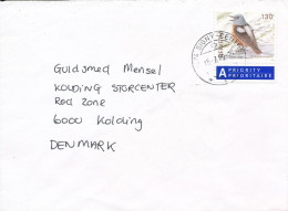 Switzerland Cover Sent To Denmark 15-7-2009 Single Franked BIRD - Covers & Documents