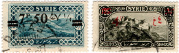 SIRIA, SYRIA, MONUMENTI, 1926-1930, FRANCOBOLLI USATI Scott:SY 191,194 - Used Stamps