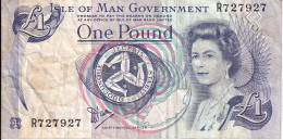 BILLETE DE LA ISLA DE MAN DE 1 POUND DEL AÑO 1990 (BANKNOTE) - 1 Pond