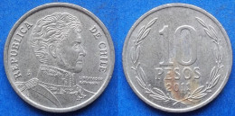 CHILE - 10 Pesos 2011 So KM# 228.2 Monetary Reform (1975) - Edelweiss Coins - Cile