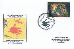 COV 09 - 568 Painting Rupestra In The Cave, Romania - Cover - Used - 1993 - Preistoria