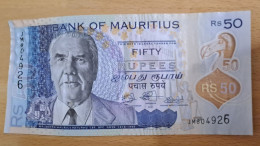 2021 MAURITIUS MAURICE 50 RUPEES Polymer, New Date And New Signatures Circulated - See Pictures - Maurice