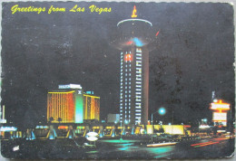 USA UNITED STATES NEVADA LAS VEGAS STRIP BY NIGHT KARTE CARD POSTCARD CARTE POSTALE ANSICHTSKARTE CARTOLINA POSTKARTE - Las Vegas