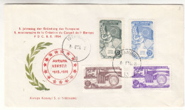 Idées Européennes - Turquie - Lettre FDC De 1954 - Oblit Istanbul - Très Rare - Valeur 450 Euros - Brieven En Documenten