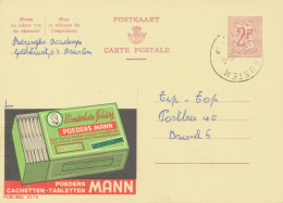 BELGIUM VILLAGE POSTMARKS  BRUSTEM B (now Sint-Truiden) SC With Dots 1969 (Postal Stationery 2 F, PUBLIBEL 2175) - Matasellado Con Puntos