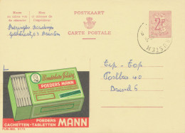 BELGIUM VILLAGE POSTMARKS  BRUSTEM B (now Sint-Truiden) SC With Dots 1969 (Postal Stationery 2 F, PUBLIBEL 2175) - Postmarks - Points