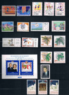 Liechtenstein Année Complète 1992 - Annate Complete