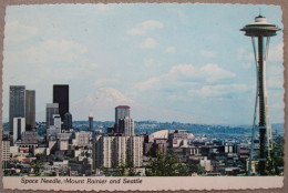 USA UNITED STATES SEATTLE SPACE NEEDLE MOUNT RAINIER KARTE CARD POSTCARD CARTE POSTALE ANSICHTSKARTE CARTOLINA POSTKARTE - Las Vegas