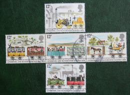 RAILWAYS Train Zug Trein (Mi 830-834) 1980 Used Gebruikt Oblitere ENGLAND GRANDE-BRETAGNE GB GREAT BRITAIN - Used Stamps