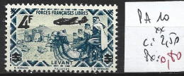 LEVANT FRANCAIS PA 10 ** Côte 2.50 € - Nuevos