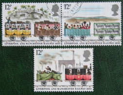 RAILWAYS Train Zug Trein (Mi 831 832 834) 1980 Used Gebruikt Oblitere ENGLAND GRANDE-BRETAGNE GB GREAT BRITAIN - Gebruikt