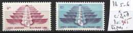 LEVANT FRANCAIS PA 5-6 * Côte 2.50 € - Unused Stamps