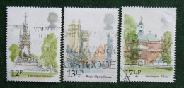 Famous Buildings London Landmarks (Mi 837 838 840) 1980 Used Gebruikt Oblitere ENGLAND GRANDE-BRETAGNE GB GREAT BRITAIN - Used Stamps