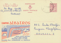 BELGIUM VILLAGE POSTMARKS  BURCHT D (now Zwijndrecht) SC With Dots 1963 (Postal Stationery 2 F, PUBLIBEL 1904) - Puntstempels