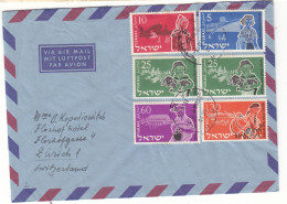 Israël - Lettre De 1955 - Oblit Haifa - Bateaux - Avions - - Cartas & Documentos