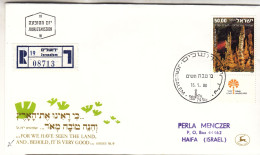 Israël - Lettre Recom De 1980 - Oblit Jerusalem -exp Vers Haifa - Cartas & Documentos