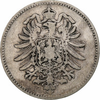 Empire Allemand, Wilhelm I, Mark, 1874, Karlsruhe, Argent, TB+, KM:7 - 1 Mark