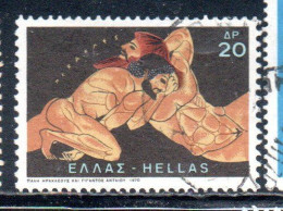 GREECE GRECIA HELLAS 1970 LABORS OF HERCULES GIANT ANTAEUS 20d USED USATO OBLITERE' - Oblitérés