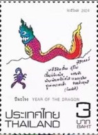 Thailand 2024 Year Of The Dragon 1v Mint - Thailand