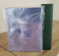 Raccoglitore Verde Con 50 Fogli Trasparenti 3 Tasche Per Banconote Cartamoneta - Literatur & Software