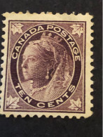 SG 164 Sc 83.  10c Brownish Purple  MH*. CV £170 - Ungebraucht