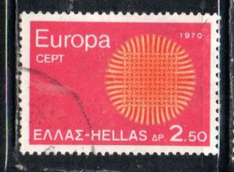 GREECE GRECIA HELLAS 1970 EUROPA CEPT UNITED 2.50d USED USATO OBLITERE' - Usati