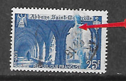 Variété Sur Le N° 842 Large Trainée De Couleur Verticale, Sur Timbre Oblitéré - Used Stamps