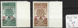 LIBAN PA 205-206 ** Côte 27 € - Refugees