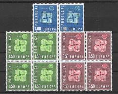 Portugal 1961 Europa Mi.Nr. 907/09 Kpl. 4er Blocksatz ** - Neufs