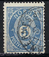 NORVEGE Ca.1877-78: Le Y&T 24, Obl. CAD - Gebruikt