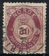 NORVEGE Ca.1877-78: Le Y&T 30, Obl. CAD - Gebruikt
