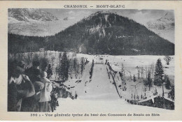 1924  1erJeux Olympiques D'Hiver De Chamonix : Concours De Saut En Skis : Arrivée (drapeau Olympique En Bas à Droite) - Inverno1924: Chamonix