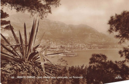 MONACO - Monte Carlo - Vue Prise Des Jardins Du Rocher - Carte Postale Ancienne - Monte-Carlo